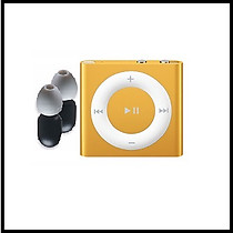 New Waterproof Ipod Shuffle with 100% Waterproof Earphones-Orange