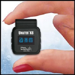 UwaterK8 Smallest, Smartest 8GB 100% Waterproof MP3/FM