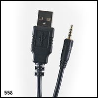 UWaterG2/G4 - 2.5mm screw in jack USB Cable