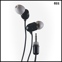 UwaterG2/G4 - 100% Waterproof Stereo Earphones 2.5mm screw-in jack