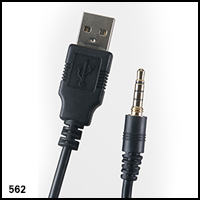 UwaterK7 3.5mm Screw-in jack USB Cable