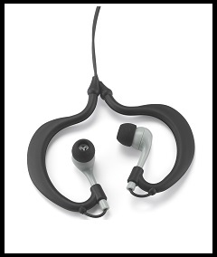 Uwater Triple Axis Action Earphones-Black/Grey