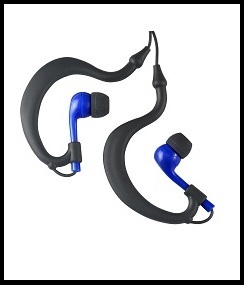 Uwater Triple Axis Action Earphones-Black/Blue