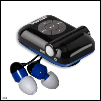 UWaterG4 Swim MP3 (Black/Blue) & Earphones & Buds 100% Waterproof