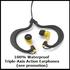 UWaterG4 Swim MP3 (Black/Yellow) & Earphones & Buds 100% Waterproof